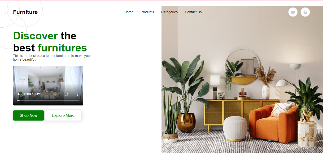 Furniture-website-landing-page