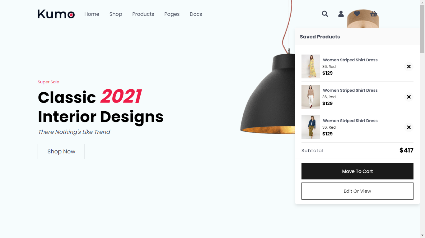 Interior-product-website